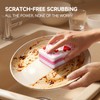 LAZYSEAL Double Sided Kitchen Sponges for Dishes, Unique Slit Scrubber