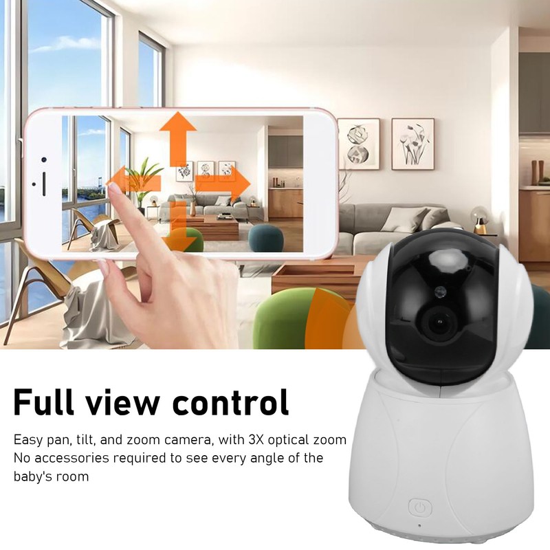 Baby Monitor 3X Magnification 2 Way Intercom Night Vision 1000ft