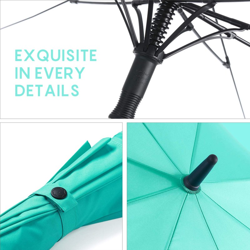 RUMBRELLA Golf Umbrella Windproof Double Canopy UV Umbrella UPF 50+