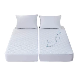 Waterproof Quilted Split King Mattress Protector Pad for Adjustable Bed Noiseless Fitted Mattress Cover Soft Padded Topper with Up to 16 Deep Pocket