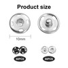 100 Sets Sew-on Snap Buttons, FUNCYboo 10mm Clothes Hidden Button