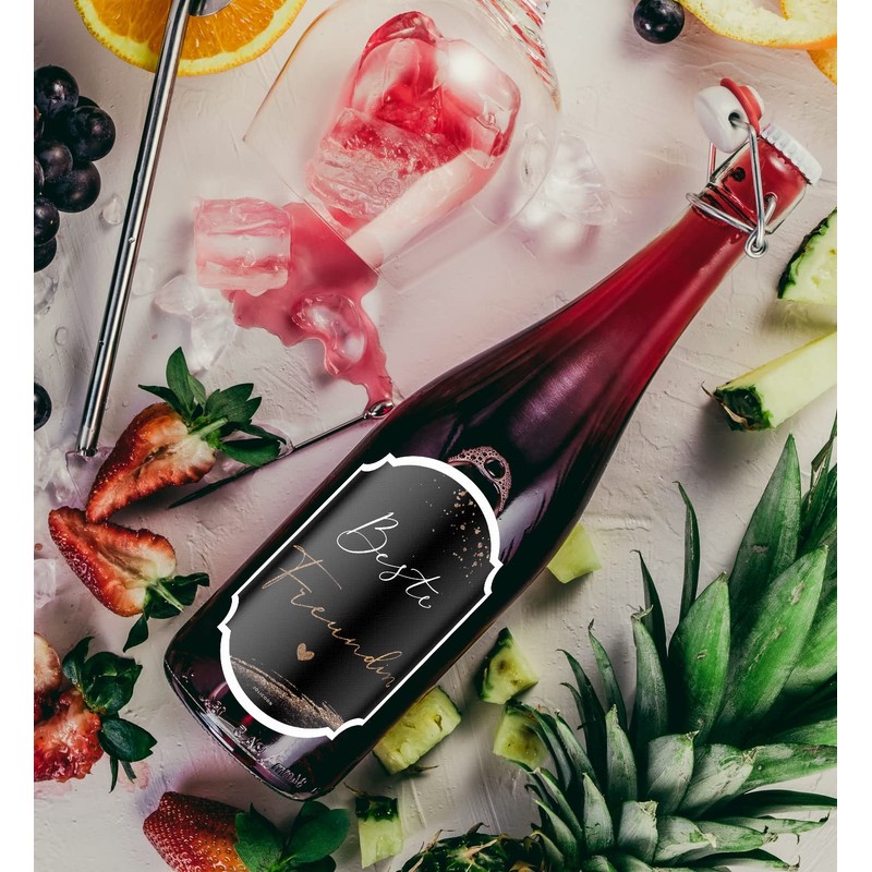 JoliCoon Best Friend Gift Bottle Label 8.5 x 12 cm