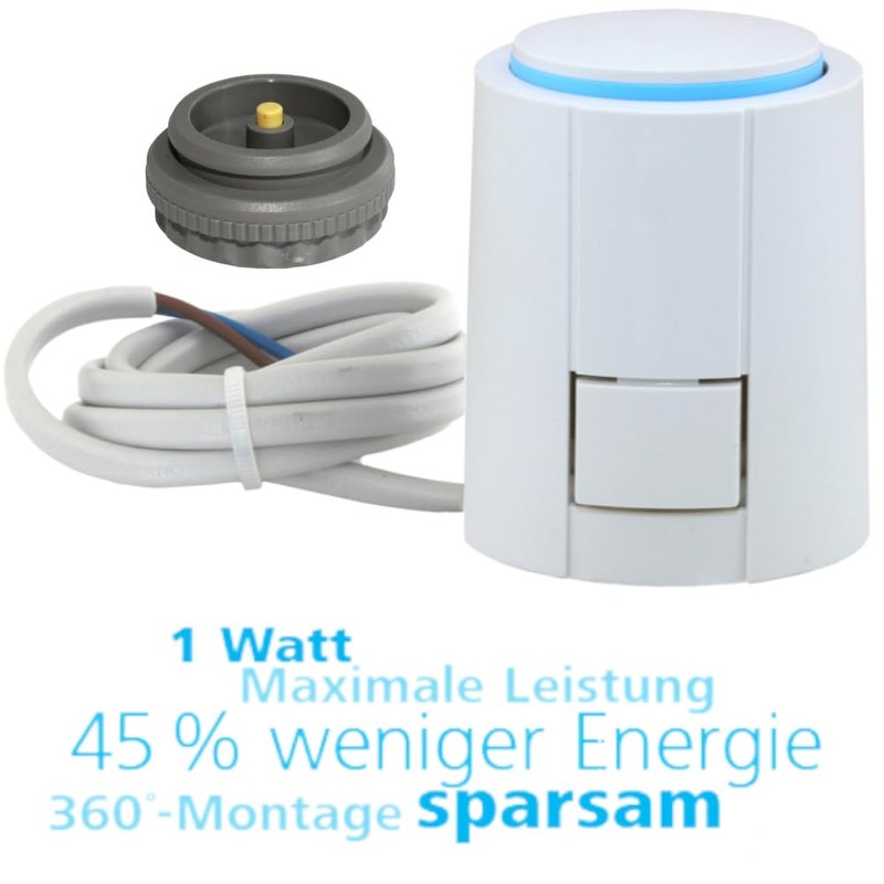 Thermal Actuator for Underfloor Heating, 24 V NC Thermal Drive,