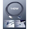 DERLULU USB-C to Magnetic 3 Fast Charging Cable (2 m/6.6