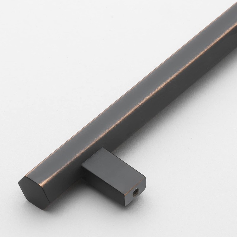 GlideRite 5-Inch Screw Spacing Solid Hexagon Bar Pull Cabinet Hardware