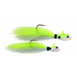 SPRO Phat Flies-Pack of 2,Chartreuse Ghost, 1/8-Ounce