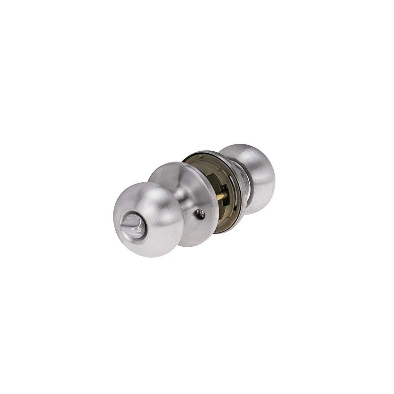 Lockwood Manor Symmetry Entrance Handle Set, Satin Stainless Steel