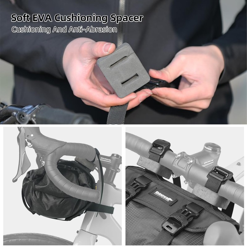 Rhinowalk Bicycle Handlebar Bag 12L Waterproof - With Front Panel,