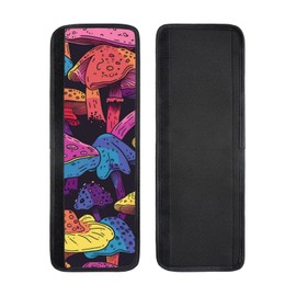 Psychedelic Mushrooms Fridge Door Handle Covers Pack of 2, Washable Fridge Dishwasher Mocrowave Oven Door Decor Protector Classic Handle Cover Keep Your Kitchen Appliance Clean from Food Stains