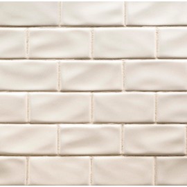 MSI Antique White 3 in. x 6 in. Handcrafted Glazed Ceramic Wall Tile for Bathroom, Kitchen Backsplash, Accent Wall, and Shower Walls