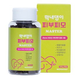 Dog skin nutrition, skin disease, atopy, foot eczema, fur, coat health, youngest dog skin and coat master 100g, 1 piece, skin and coat, 99 tablets / 강아지 피부영양제 피부병 아토피 발습진 털 피모건강 막내댕이 피부피모 마스터 100g, 1개, 피부피모, 99정