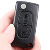 Alppihym 2-button compatible with car key housing for Peugeot and
