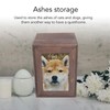 Pet Memorial Urn, Wooden Funeral Cremation Urn with Photo Frame