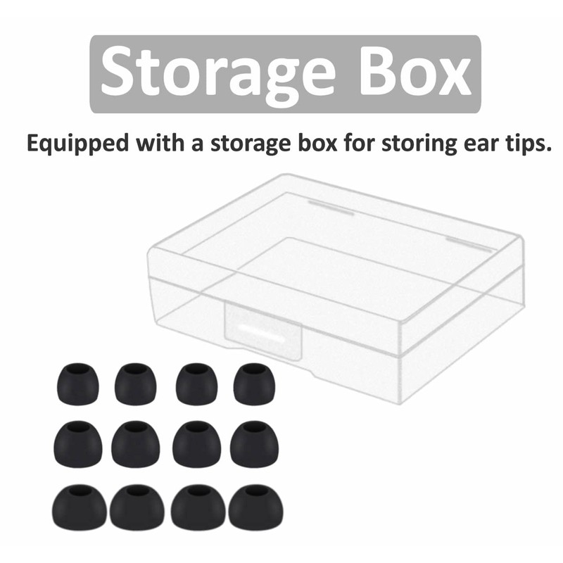6 Pairs Compatible with Beats Fit Pro Ear Tips Buds,