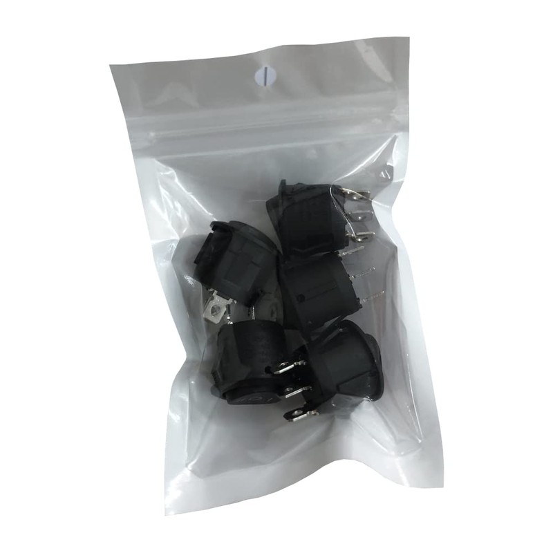 SAMCOS Switch Power Rocker Switch 3 Way Switch Snap-in Round