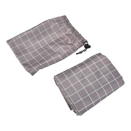 Firewood Rack Cover Dustproof Waterproof Sun Protection Round Outdoor Log Rack Cover for Firewood Storage Plaid