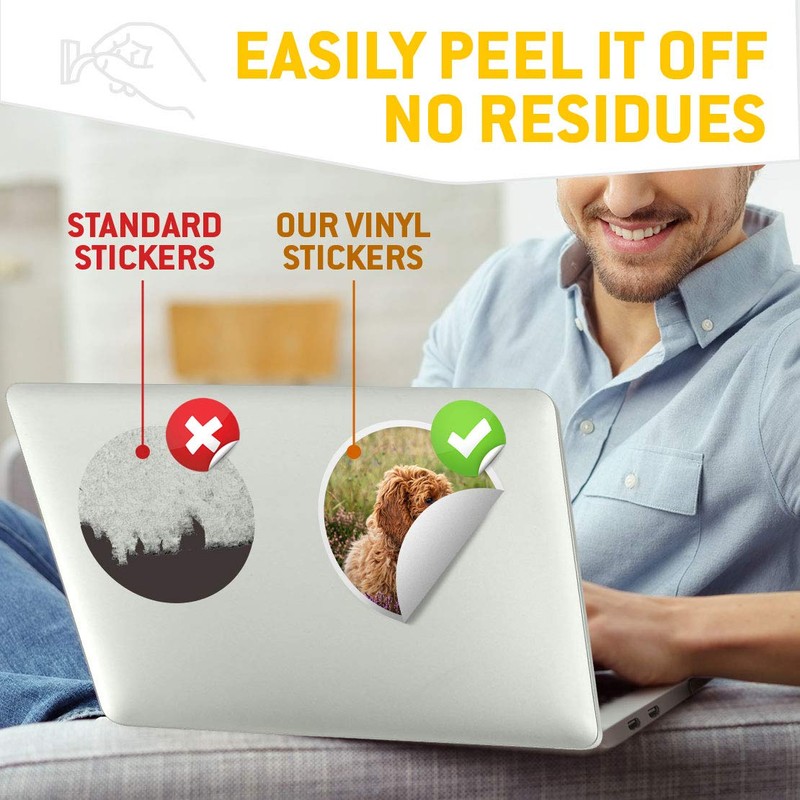 Vinyl-Aufkleber, 2 Stück, 7,5 cm, flauschiger Cockapoo-Welpe 2703