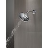 Delta Faucet 52669-BL 5-Setting H2OKinetic Trad Raincan Shower Head, Matte