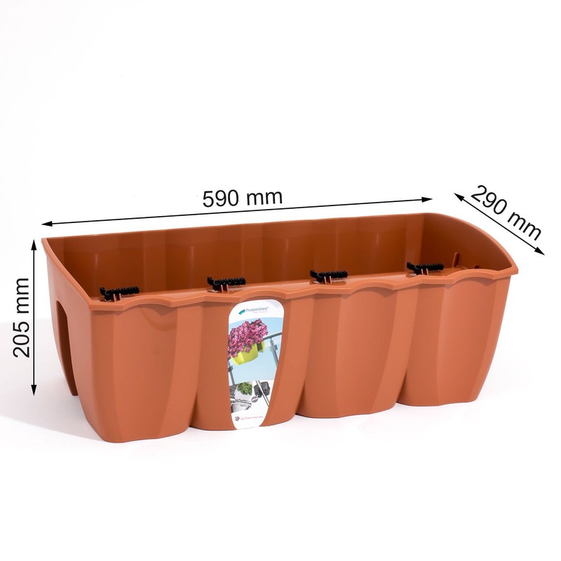Prosperplast 18 ltr Terracotta L size CROWN flower pot for