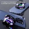 Portable Magnetic Wireless SpeakerG200 with RGB Light, Premium SoundQuality,Phone Stand