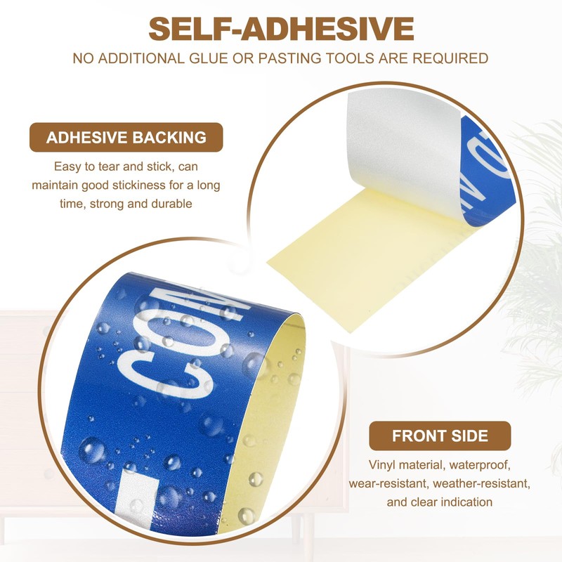 sourcing map Self-Stick "COMPRESSED AIR" Sticker Pipe Flow Arrow Marker