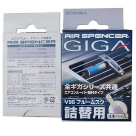 Air Spencer Giga Clip Stick REFILL 2-Box Blue Musk Scent, Designed for GIGA Sylpheed, Clip, Clipia II, Bijou, Cross, LuxDry, Rijoure Refill