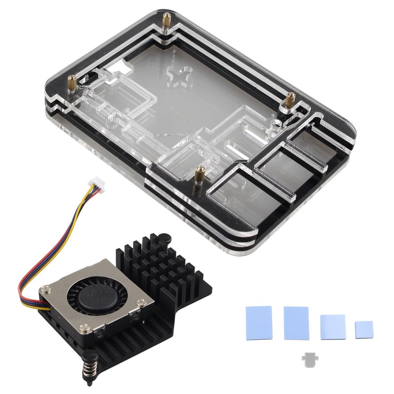 ZDE 5 Layers Acrylic Case with Active Cooler Fan for