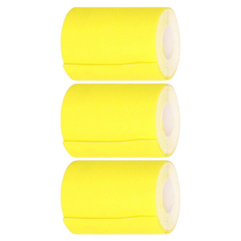 3 Rolls Sandpaper Roll 120 Grit Abrasive Sheet Polishing Grinding