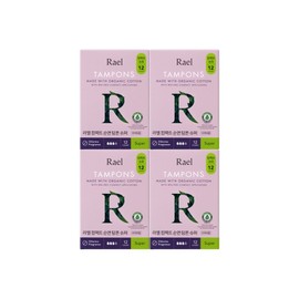 Lael organic cotton compact tampons 4 packs (light/regular/super), compact tampons light 4 packs / 라엘  유기농 순면 컴팩트 탐폰 4팩(라이트/레귤러/슈퍼), 컴팩트 탐폰 라이트 4팩