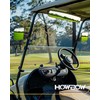 HOWBOW Golf Cart Mirrors Kit, Adjustable 180 Degree Rotation and