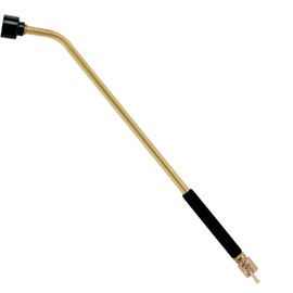 Dramm ColorMark Soft Rain Watering Spray Wand – 30” Long, Gold – Lightweight & Durable with 8" Foam Grip and Brass Shut-Off Valve – Ideal for Hanging Baskets, Planters, Gardens, Shrubs & Seedbeds