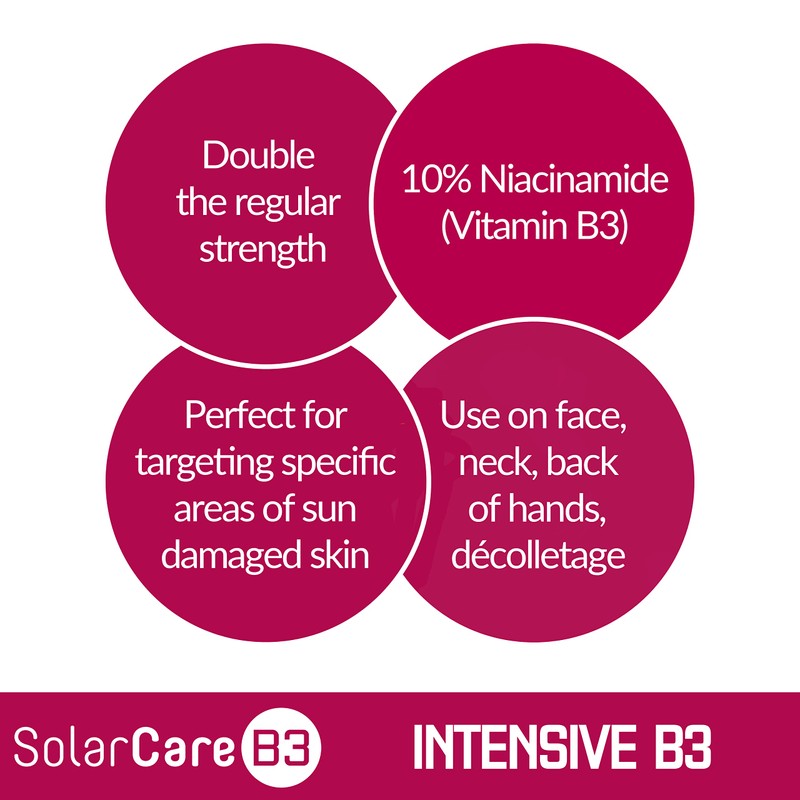 SolarCareB3 Intensive B3 50ml - Niacinamide Moisturiser for Sun-Damaged Skin