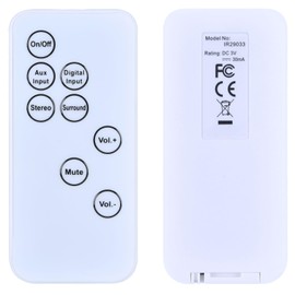 TCNOUMT Sound Bar Remote Control Replacement Compatible with JBL Home Cinema SB300 2.1 Soundbar Audio Speaker System, White