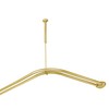 Utopia Alley Rustproof Wall Mounted Aluminum Double L Shaped Shower