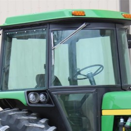 E-R50753 RH Upper Windshield Glass for John Deere 4030, 4040, 4040S, 4050, 4230, 4240, 4240S, 4250, 4350, 4430, 4440, 4450, 4630, 4640, 4650, +++