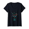 Womens Scary SkyBlue from Sprunki! V-Neck T-Shirt