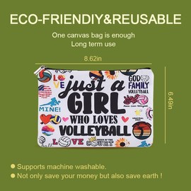 Volleyball Gifts for Teen Girls Daughter Granddaughter Makeup Bag for Girl Volleyball Fans Birthday Gift for Sister Friends Niece Volleyball Gift Bags for Volleyball Coach Gift for Women Makeup Bags