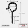 20-Pack Black Q-Hanger Screw Hooks with Safety Buckles, 2.2-Inch, 40