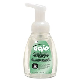 GOJO 571506CT Green Certified Foam Soap, Fragrance-Free, Clear, 7.5 oz. Pump Bottle (1 Bottle)