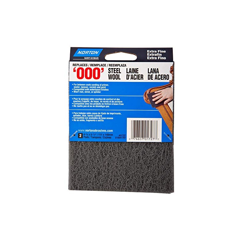 Norton 01727 Gray Norton Wool Pad