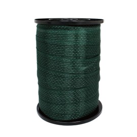 EhuI Portable Electric Fence Poly Tape 575feet Length,1-1/2inch Width,8 Strands of Stainless Steel Wire, 1 Spool - Dark Green