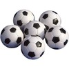 Miss-shop Small Mini Table Football Balls, Pack of 6 Black
