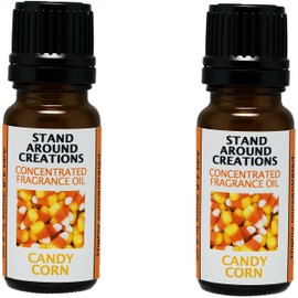 Set of 2 - Concentrated Fragrance Oil - Candy Corn: A Warm Vanilla Candy w/top Notes of Butter w/a Slight Down of Almond. Infused w/Essential Oils.(.33 fl.oz.)