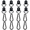 8 Pcs Tie Down Anchor Auto Car, Trailer D Rings