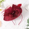 DRESHOW Flower with Single Arrow Feather Fascinators Hat Headband and