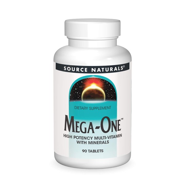 Source Naturals Mega-One Multi-Vitamin with Minerals - 90 Tablets
