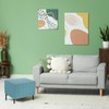 sourcing map Stretch Foot Stool Cover Stripe Square Foot Stool