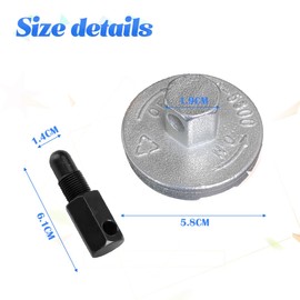 JNNJ Piston Stop Chainsaw Clutch, Flywheel Disassembly Tools, Clutch Dismount Expander, Chainsaw Clutch Repairment Remover, Universal Handy Stopper Tool Parts for Chainsaw Disassemble(Silver)