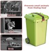 2PCS Trash Can Locks Strap for Animals Metal Double Claw