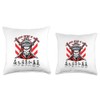 Japanese samurai warrior Seven Virtues of Bushido novelty Throw Pillow
